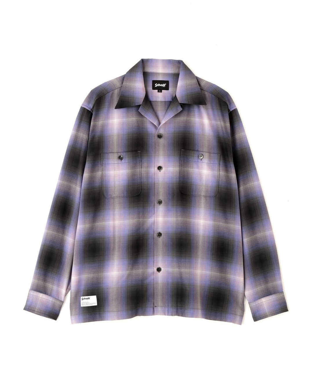 SCHOTT OMBRE CHECK SHIRT/オンブレチェックシャツ