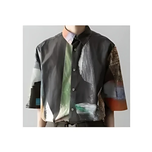UJOH UJOH × KANAKO SASAKI REGULAR COLLAR HALF SLEEVE SHIRT