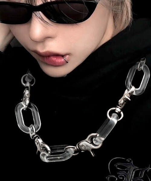 NOVESSEL クリアチェーンネックレス