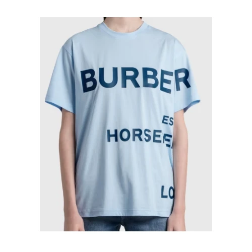 BURBERRY HORSEFERRY PRINT COTTON OVERSIZED T-SHIRT