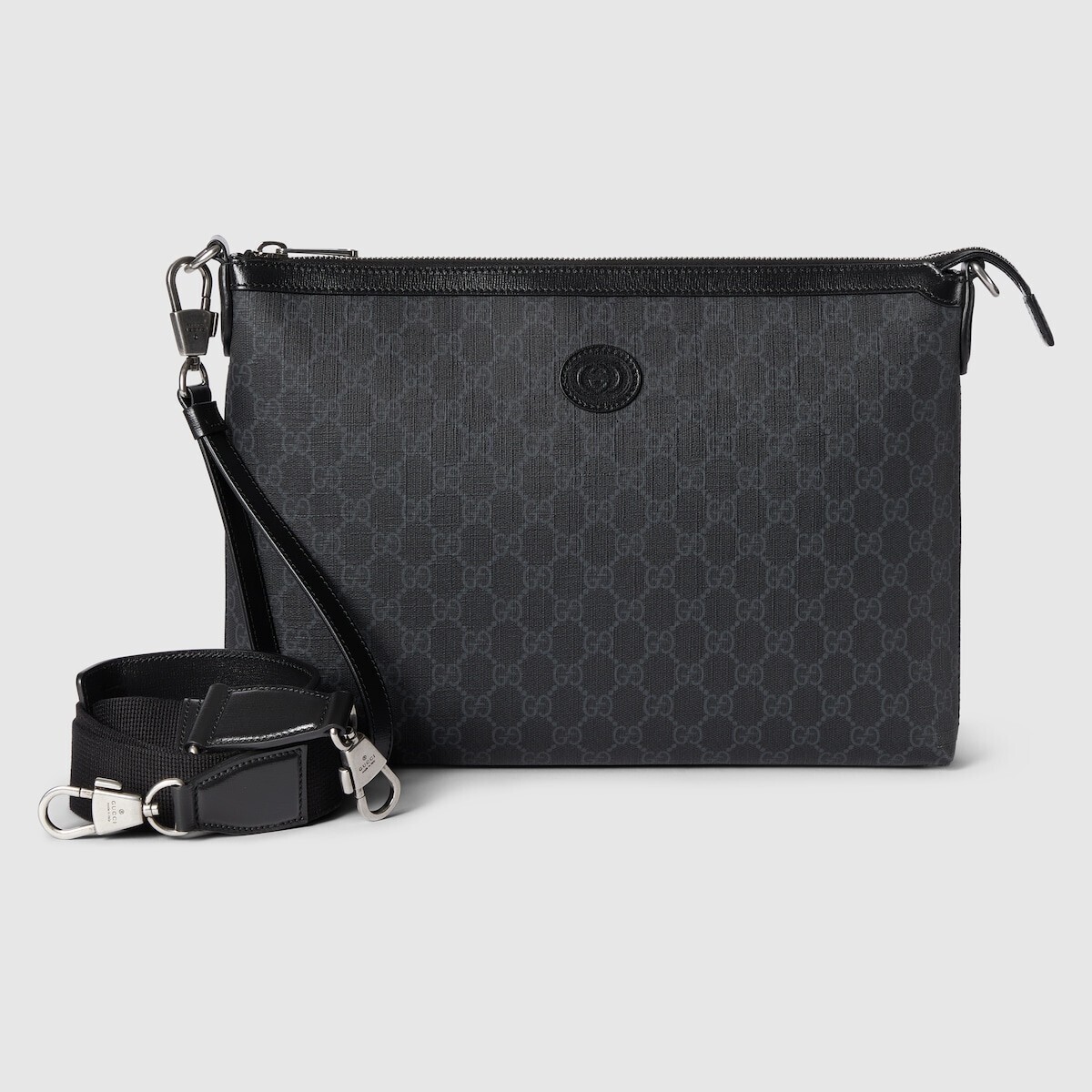 GUCCI インターロッキングG付き GG ラージ クロスボディバッグ