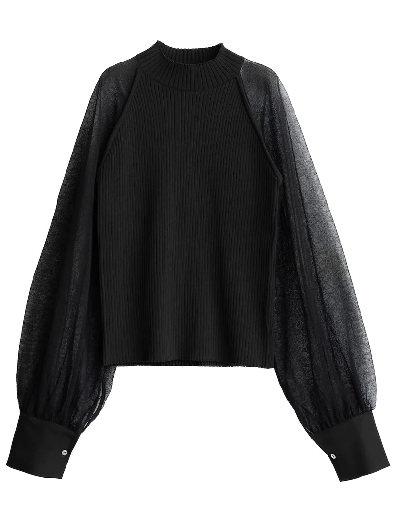 Glam Lips DOCKING シアースリーブ トップス
