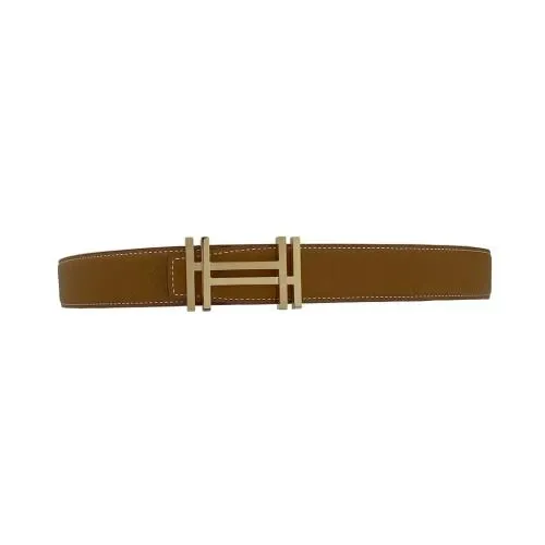 HERMES ベルトバックル 《H・オ・カレ》 & リバーシブルベルト 32 mm