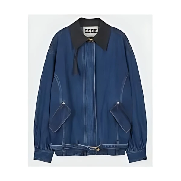 EENK ZAG Denim Bomber Jacket