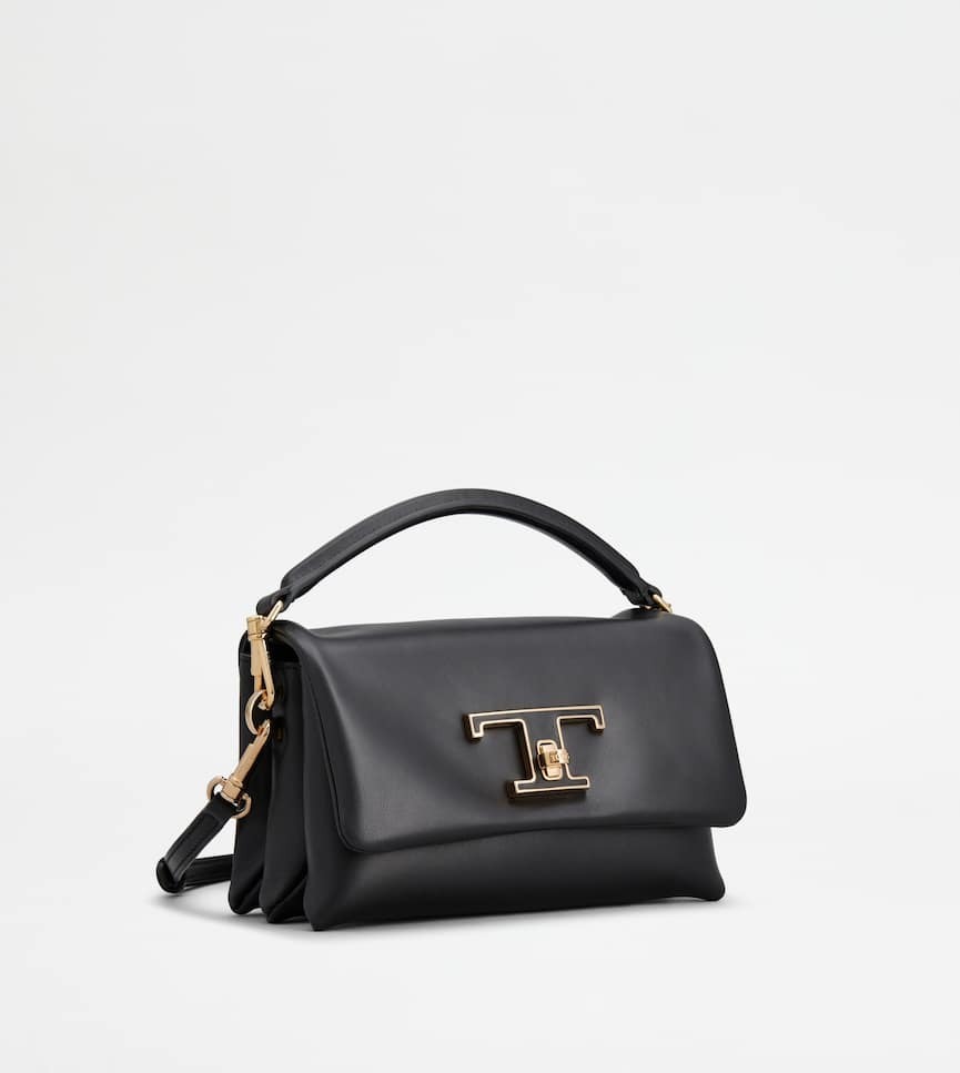 TOD'S T タイムレス レザー フラップ バッグ マイクロ