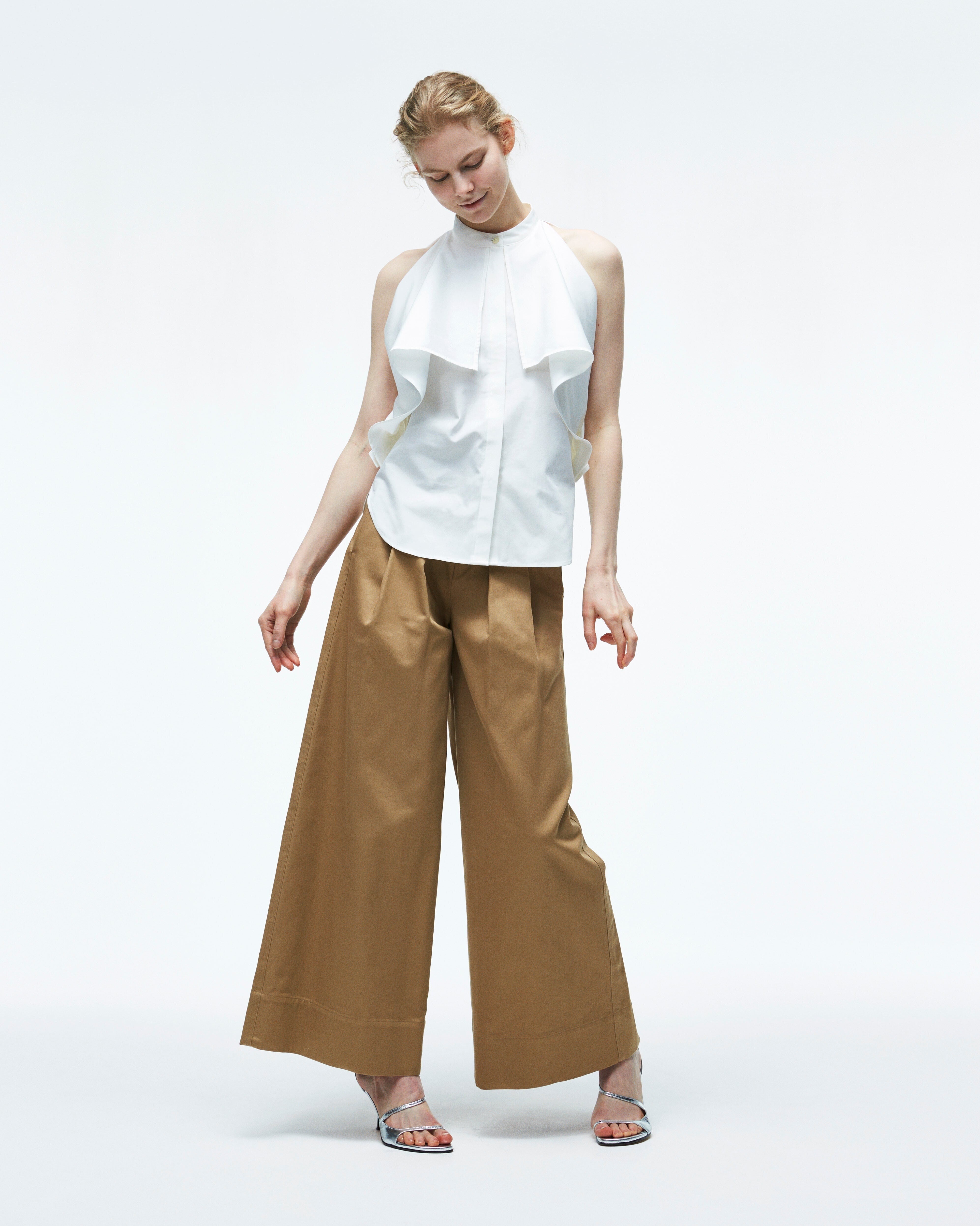 Cygne オープンショルダーブラウス Marine
