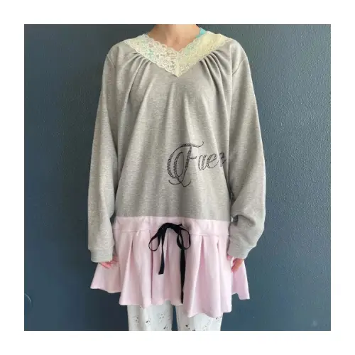 fa.er.ie lace V neck pleats dress
