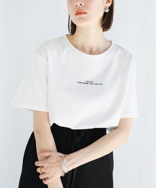 select MOCA フロントロゴプリントTシャツ