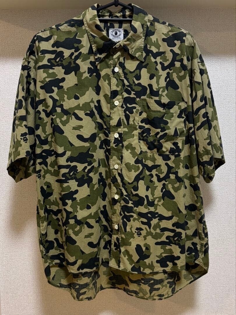 A BATHING APE 90s ファーストカモ カモフラ柄半袖シャツ