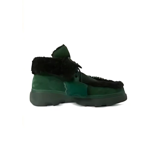 BURBERRY Shearling Creeper High Shoes
