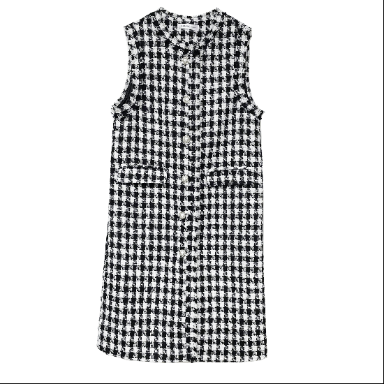 SAAAGEboutique ツイードロングベスト