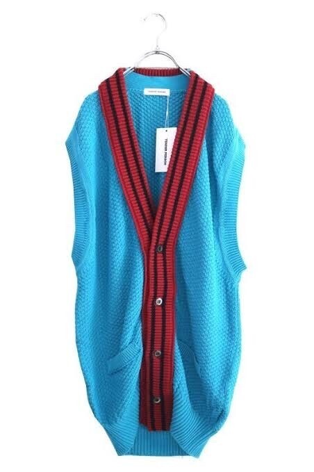 TENDER PERSON ニットベスト [RIB DOCKING KNIT VEST