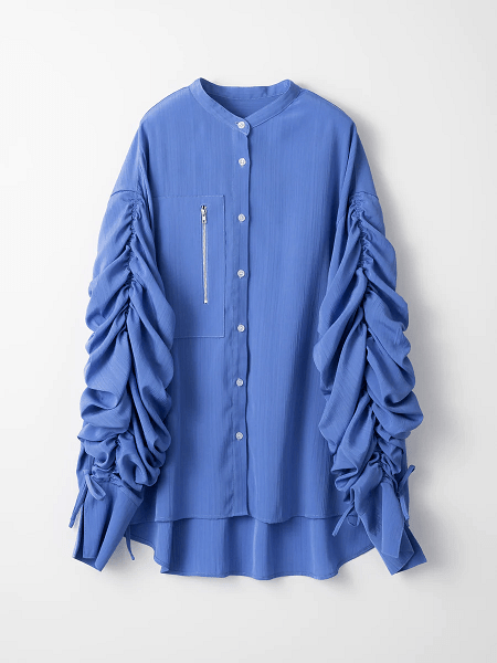 LED.TOKYO DRAWSTRING ARM BOTTON SHIRT