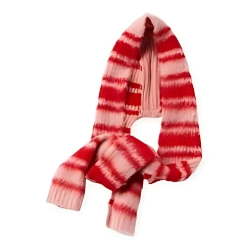 POPPY BORDER KNIT HOOD WARMER