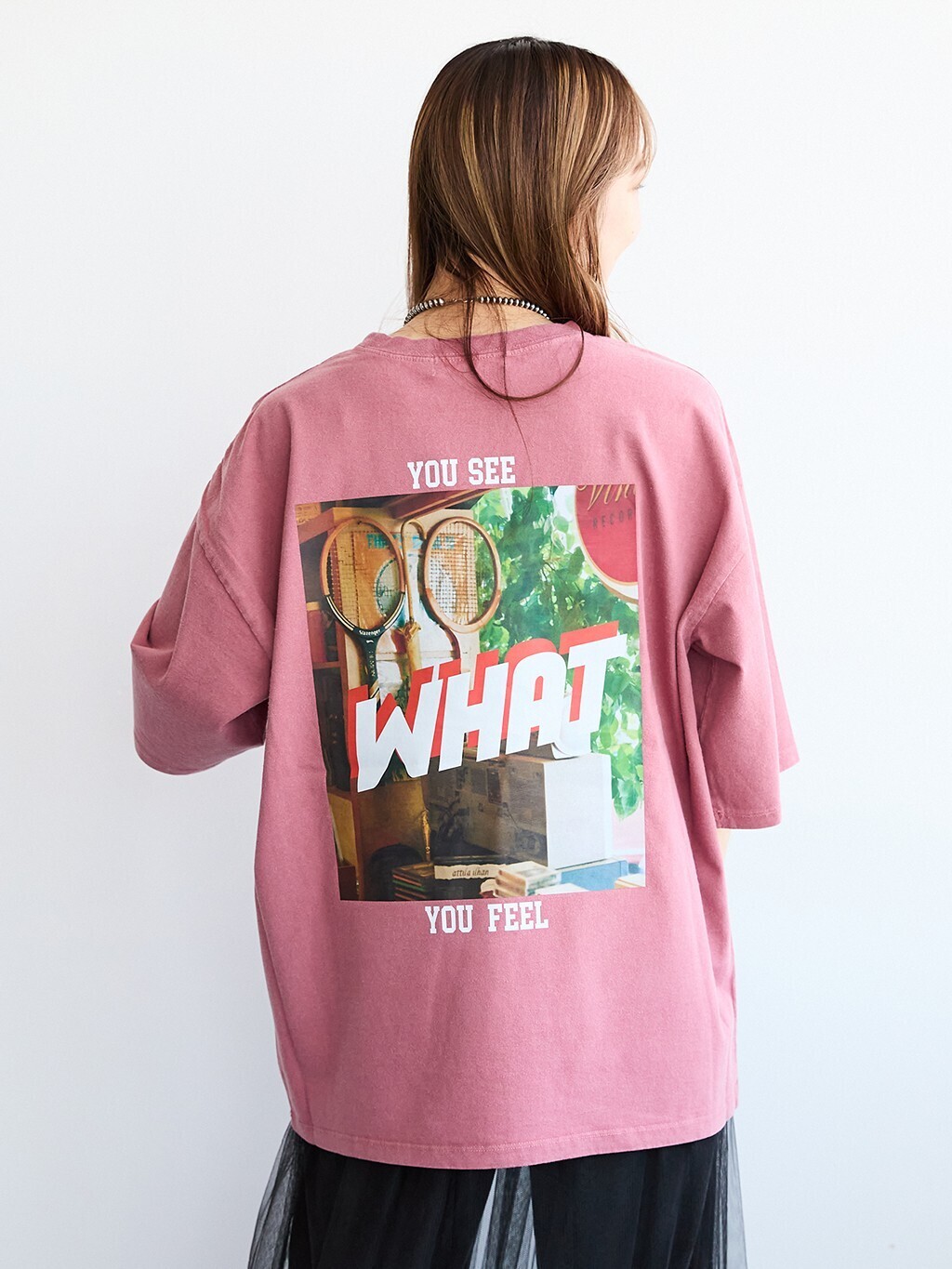 COMMRE パウダーブリーチフォトルーズTシャツ