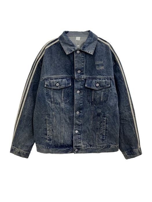 DISCERNMENT Ian Track Denim Jacket