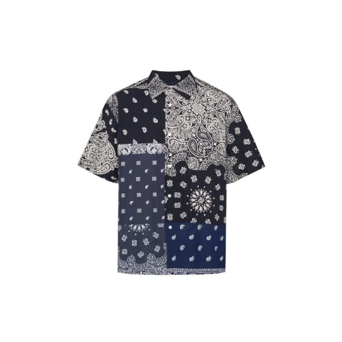children of the discordance VINTAGE BANDANA PATCHWORK SHIRT SS