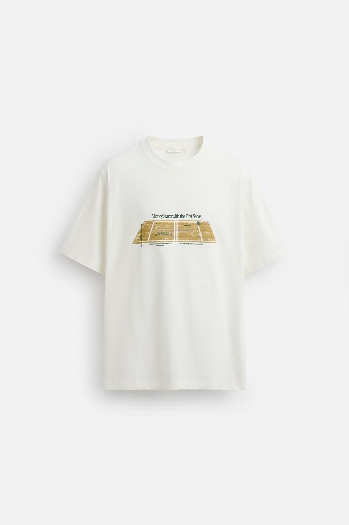 ZARA コントラストプリントTシャツ