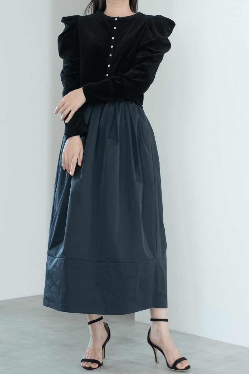 maison de Dolce. ベロアカーディガン【black】