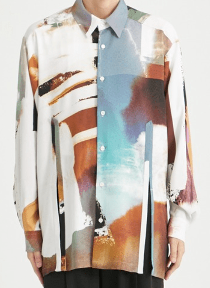 UJOH HOMME Cord Slit Shirt