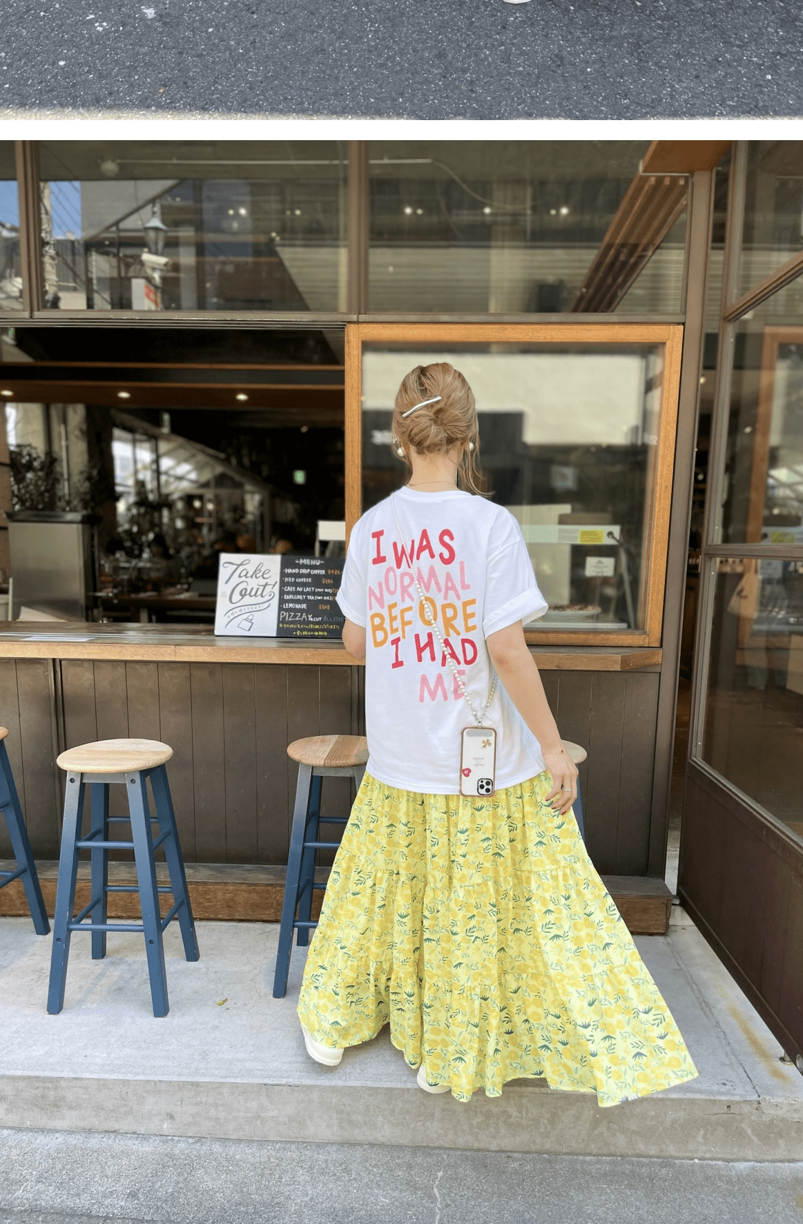 mite print big tee