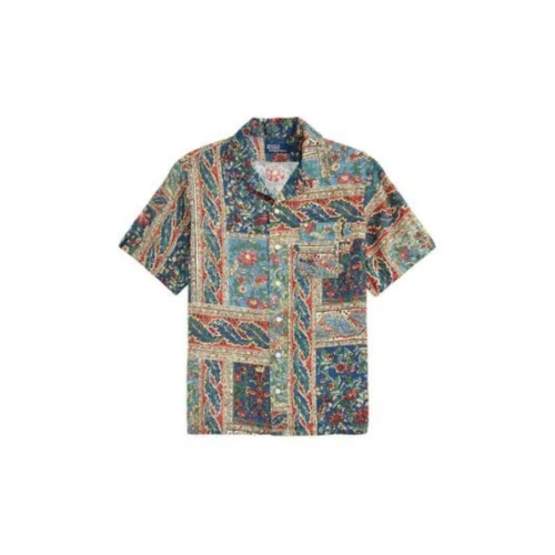 POLO RALPH LAUREN カスタム フィット フローラルプリント リネン シャツ