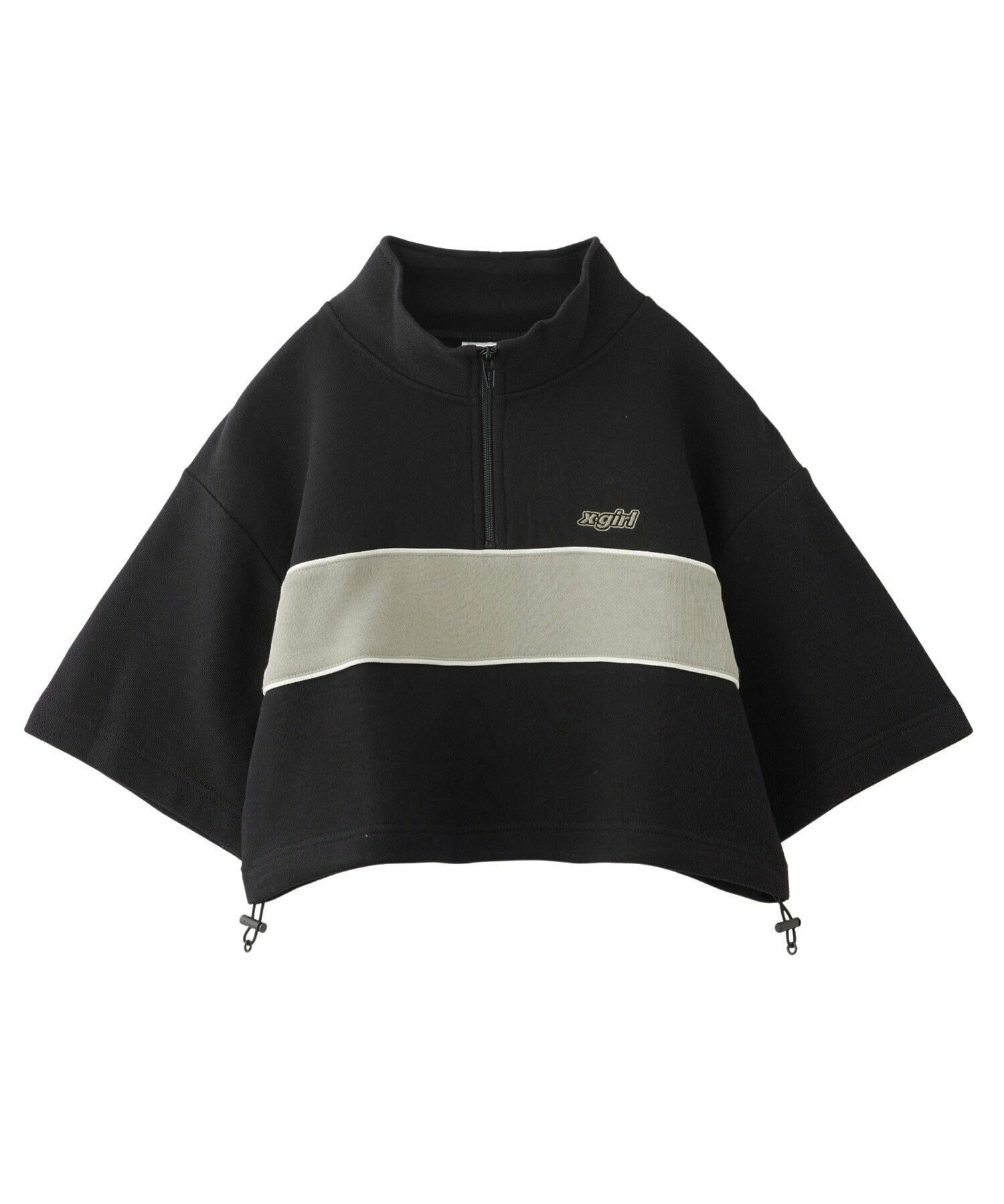 X-girl STRIPED CROPPED ANORAK TOP X-girl