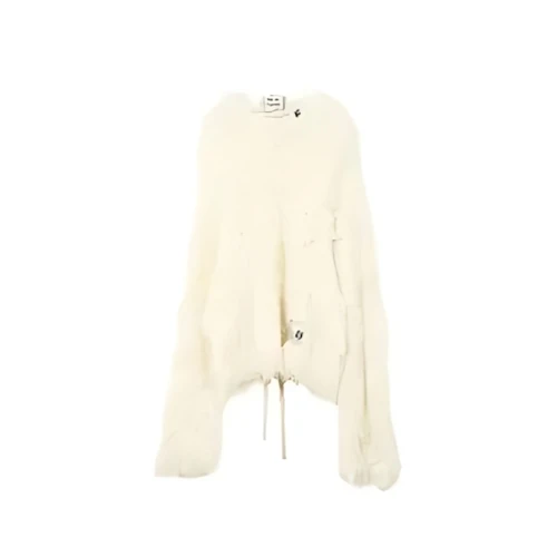 MIHARA YASUHIRO Backless Shaggy Knit Sweater