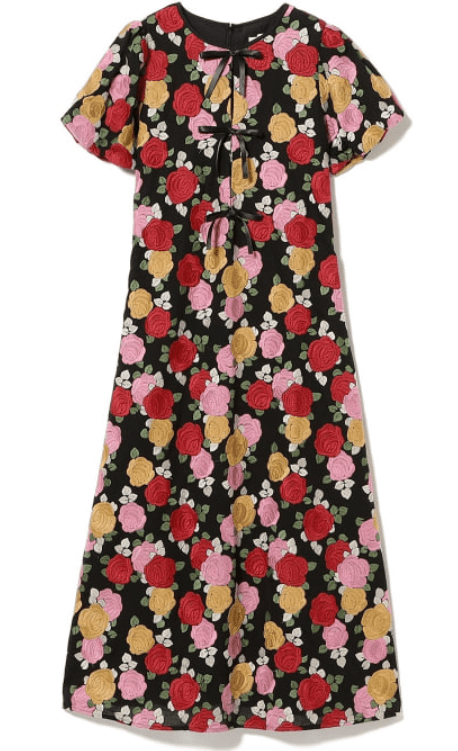 DREAM sister jane In Bloom Embroidery Midi Dress