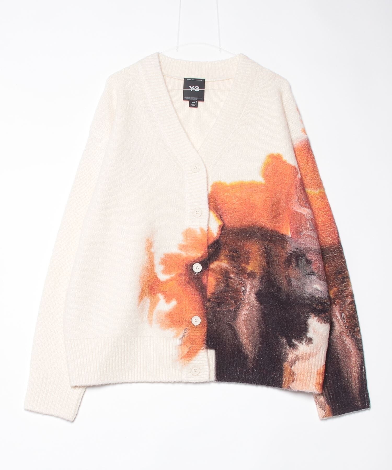 Y-3 Y-3 GRAPHIC KNIT CARDIGAN