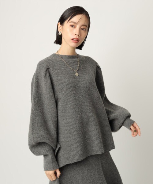 CADUNE パール付きニット