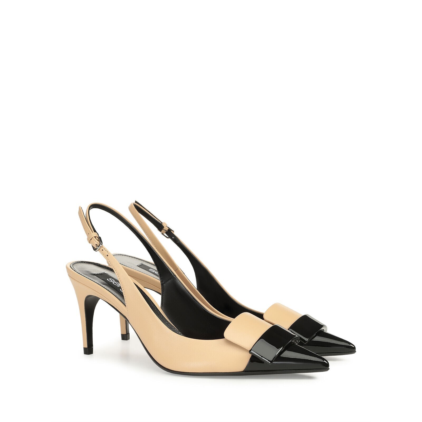 Sergio Rossi sr1 - Slingbacks Nero/Soft Skin