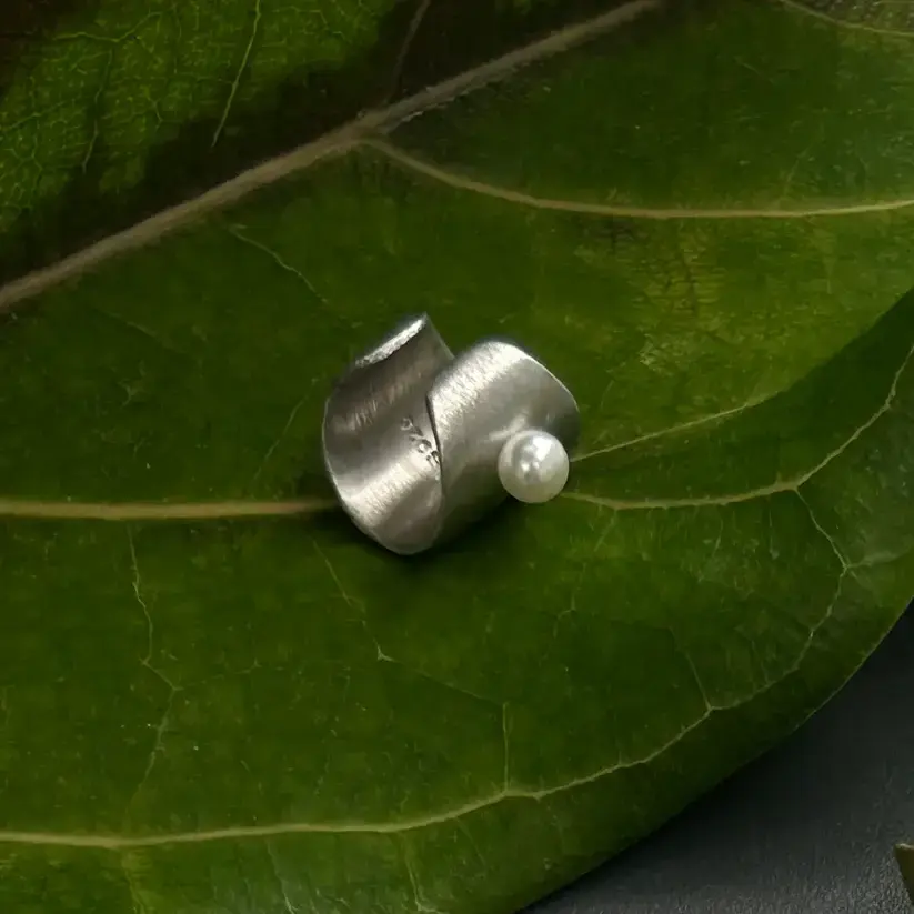 Reflection Hazy Forest Ear Cuff