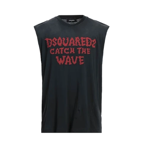 DSQUARED2 Slogan-print Tank Top In Black