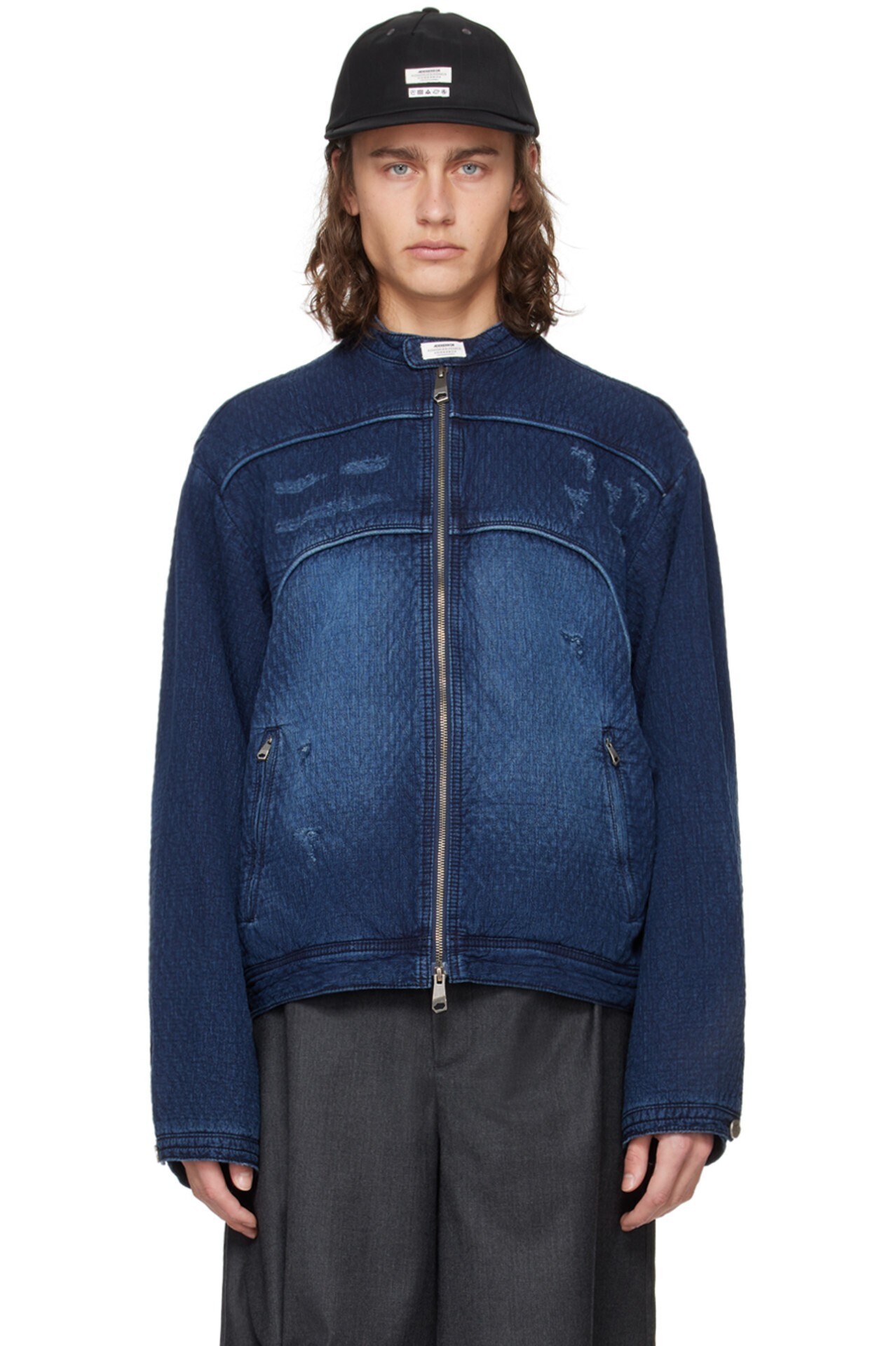 ADER ERROR ネイビー Pelter デニムジャケット