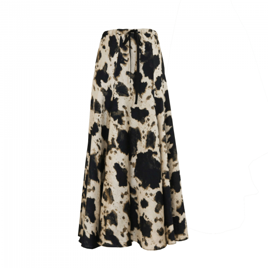BayBee splash pattern flare skirt