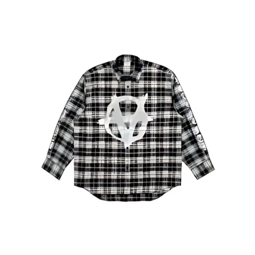 VETEMENTS Double Anarchy Logo Flannel Shirt