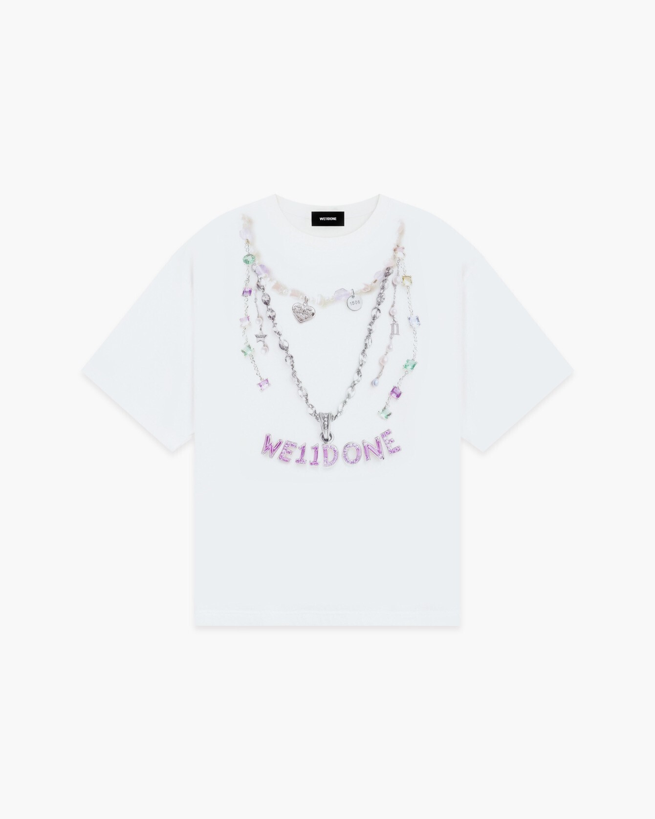 WE11DONE Necklace T-Shirt