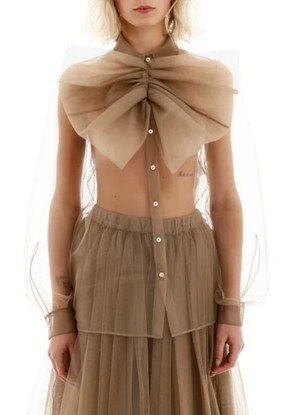 N21 numero ventuno Tulle shirt