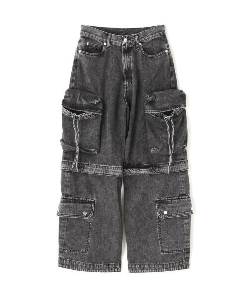 MAISON SPECIAL Low Waist Cargo Denim Pants