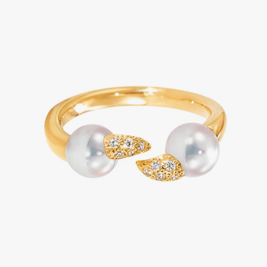 TASAKI デインジャー ファング ダイヤモンド パヴェ リング