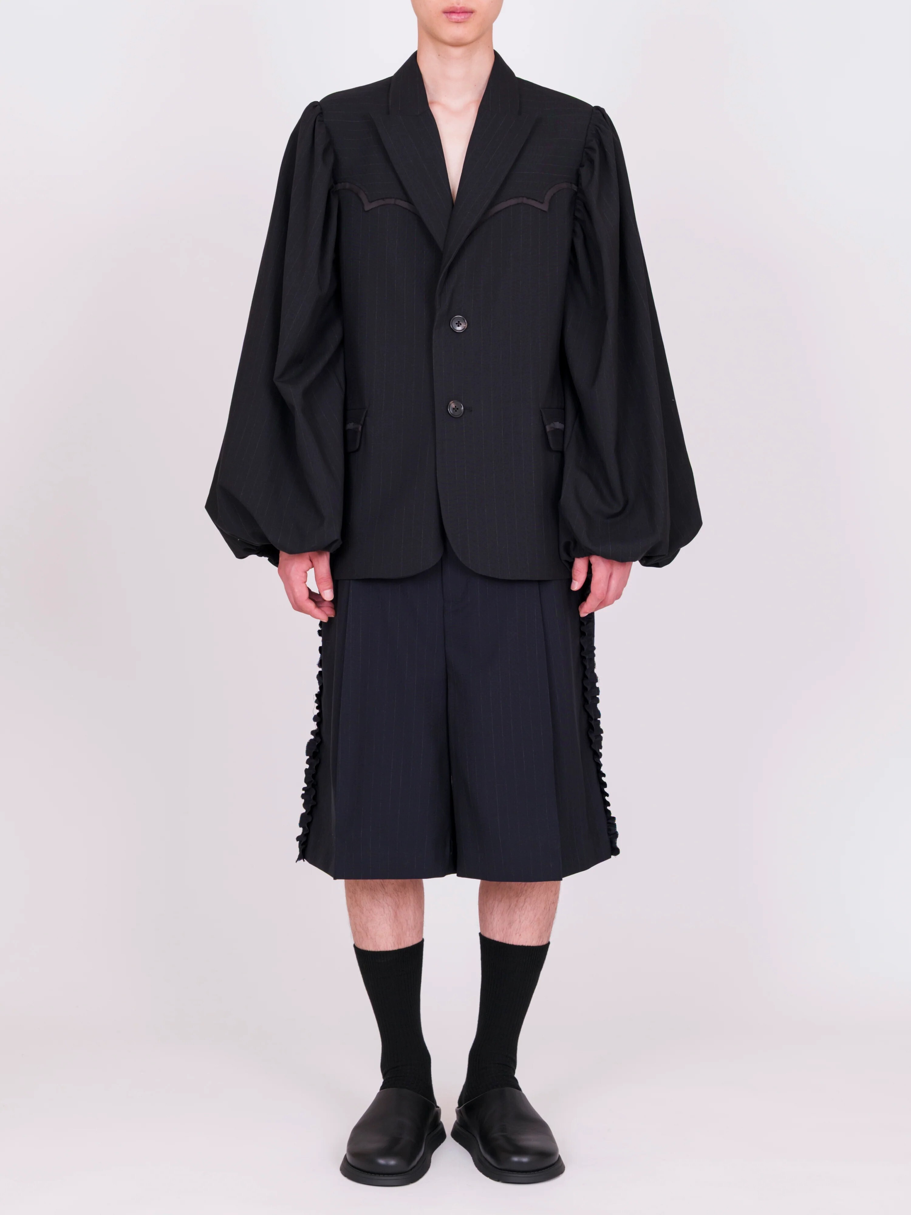 Viviano Puff Sleeve Western Blazer
