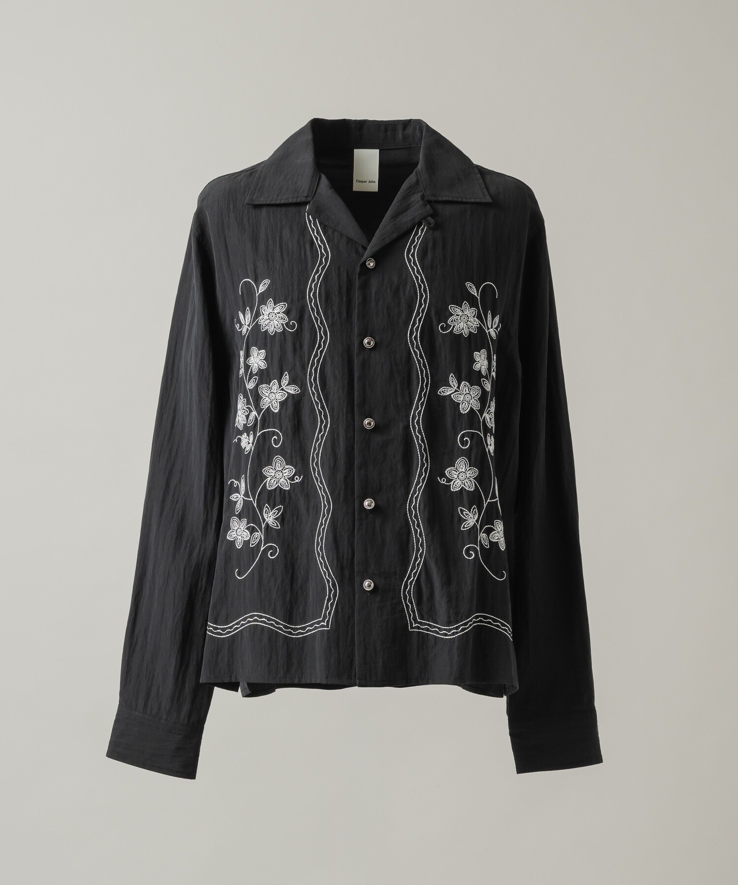 Casper John Flower embroidery shirts/フラワーエンブロイダリーシャツ