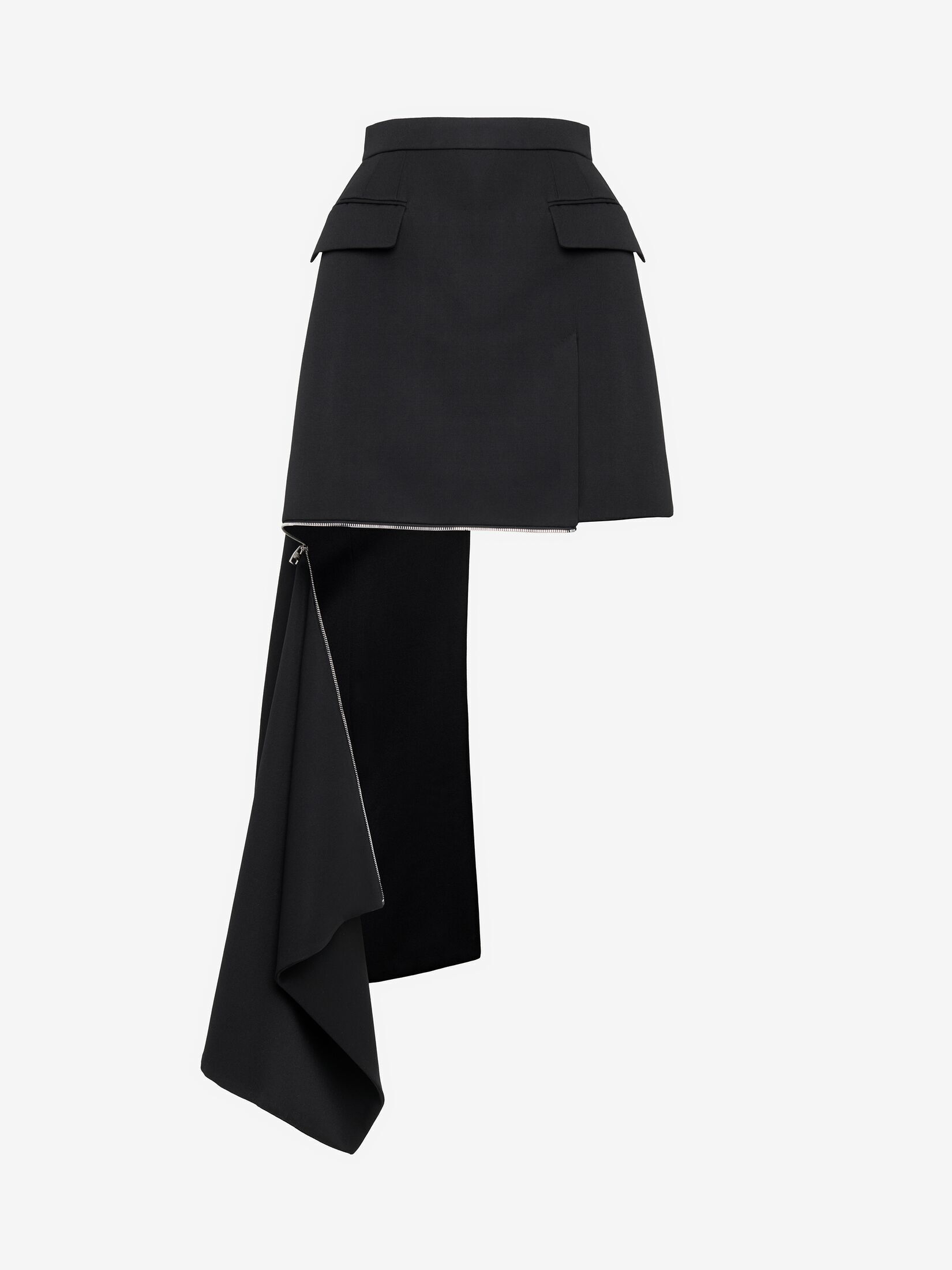Alexander McQueen ジップ スラッシュ ミニスカート