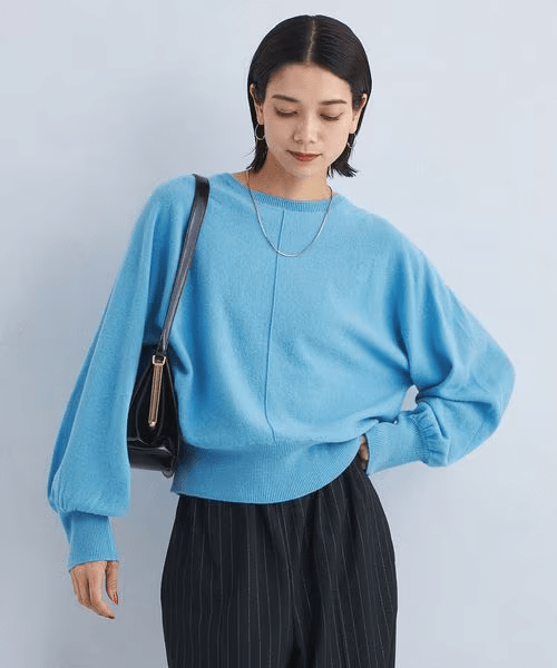 green label relaxing SOFT ウール ドルマン プルオーバー ニット