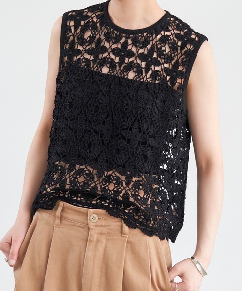 Spick & Span S.Shiori*S カギ針ニット