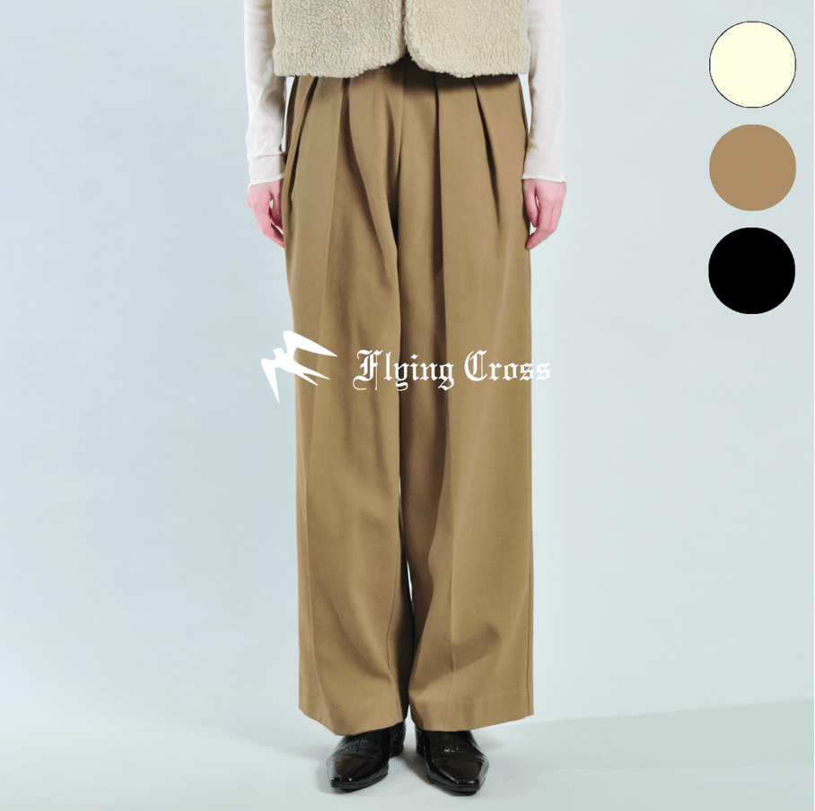 FlyingCross タックストレートパンツ
