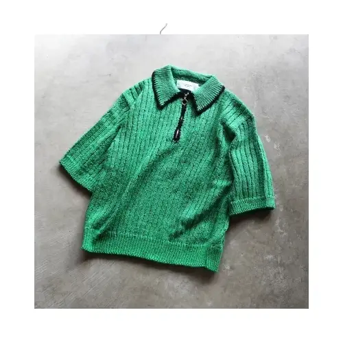 JOHN MASON SMITH 3G KNIT HALF ZIP POLO SHIRT S