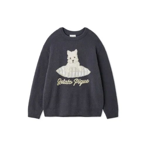 Gelato pique 【UNISEX】エアリーモコプレイフルDOGジャガードプルオーバー