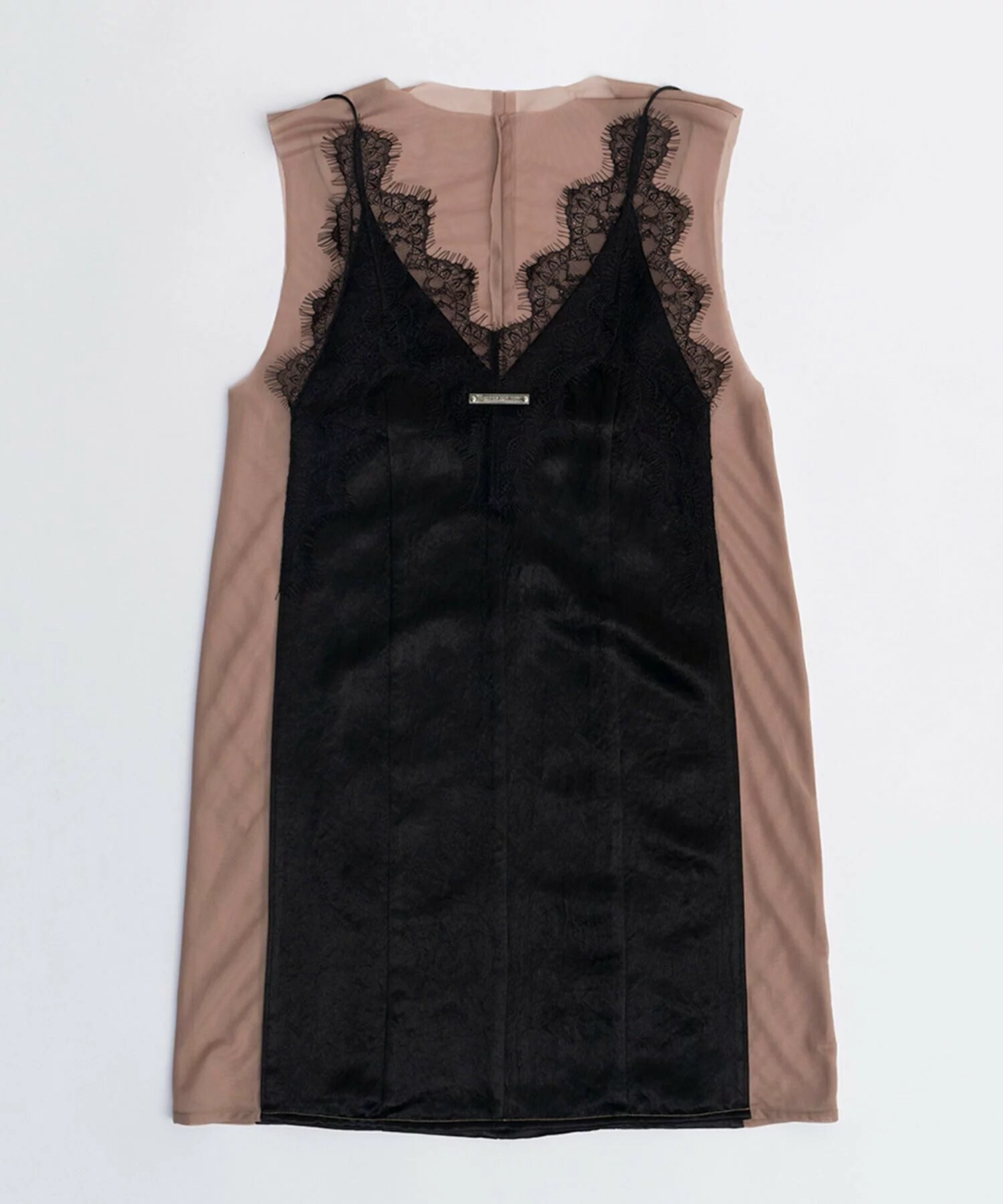PRANK PROJECT トロンプルイユサテンミニドレス / Trompe l'oeil Satin Mini Dress